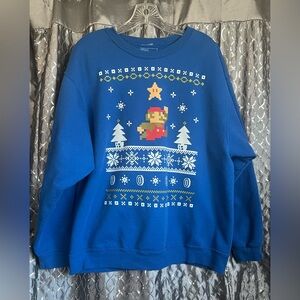 Super Mario Bros Christmas Sweater Size L